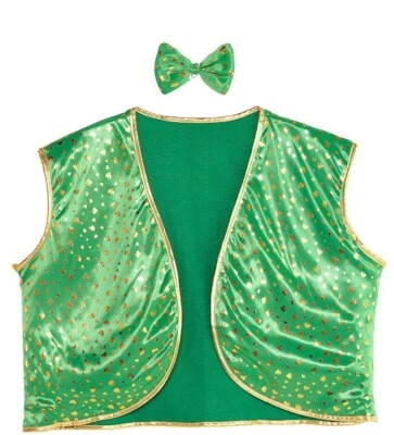 $19.99 • Buy St Patricks Day Party Shamrock Suit - Vest And Bow Tie - Men's Adult Standard 