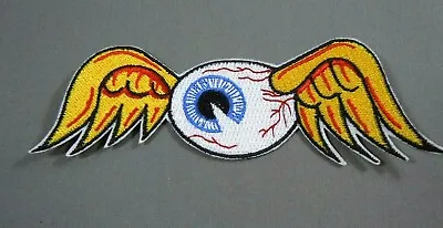 Von Dutch Flying Eyeball Iron-On Embroidered Patch Drag Race Hot Rod  Rat Rod • $6.99