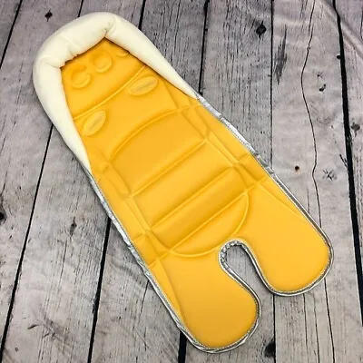 Headhugger Head Cushion Hugger Car Stroller Seat Liner Yellow & Grey • £14
