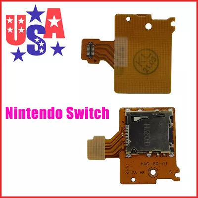 Replacement Micro SD Card Reader Slot Flex HAC-SD-01 HAC-001 For Nintendo Switch • $6.82