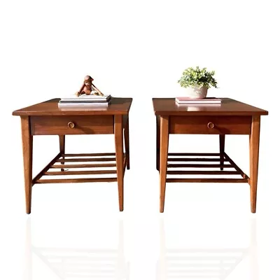 Midcentury Modern Nightstand Pair • $1249