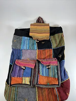 Boho Hippie Hobo Backpack Bag Made In Nepal • $25