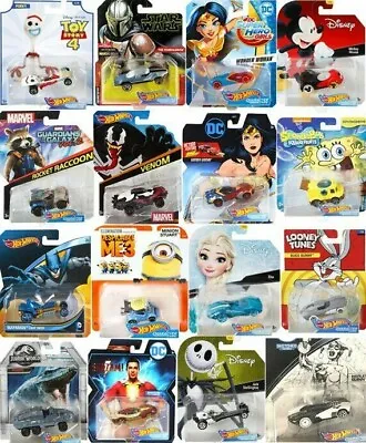 Hot Wheels Character Cars Disney Marvel Star Wars DC & More Only $3.99 Or Less • $3.99