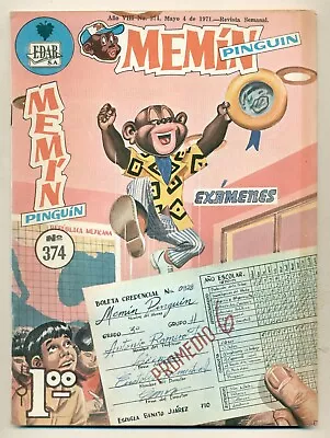 MEMIN PINGUIN #374 Exámenes Mexican Comic 1971 • $10