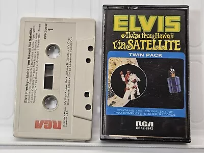 ELVIS PRESLEY - ALOHA FROM HAWAII VIA SATELLITE (Cassette 1973 RCA) CPK2-2642 • $3.50