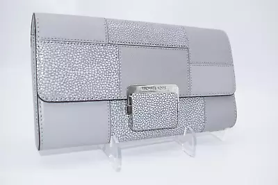 Michael Kors Cynthia Large Patchwork Clutch Bag • $83.52