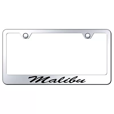 Chevy Malibu Laser Etched Script Stainless Steel License Plate Frame (Chrome) • $38.95