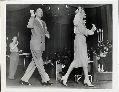 1954  Press Photo Actress Marlene Dietrich Actor Author Noel Coward Rehearse K • $9