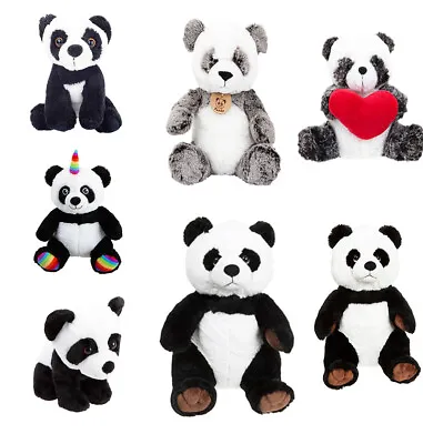 Toys Sitting Wildlife Panda Teddy Bear Soft Plush Cuddly Toy Kids Branded LUXURY • £24.99