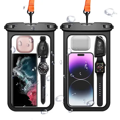 Large Waterproof Phone Pouch Case Cover Underwater Floating Cell Phone Dry Bag • $9.99