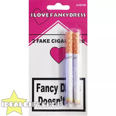 Fake Cigarette Lit Fags Joke Prank Funny Party Novelty Magic Trick 2 Two Pack • £5.99