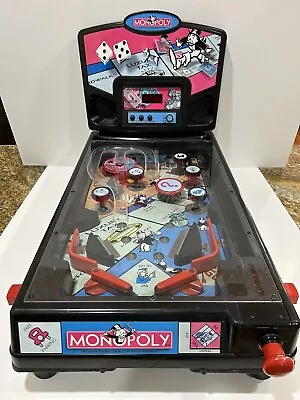 Hasbro MONOPOLY 2000 Electric Table Top Pinball Machine Lights Sound Effect • $99.99