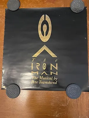 Vintage 1989 Pete Townshend Iron Man Poster (The Who QuadropheniaEmpty Glass)! • $10