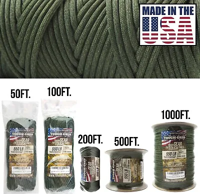 TOUGH-GRID 550lb Mil-Spec Type III Paracord Used By US Military. Made In The USA • $14.47