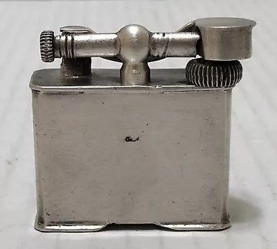 Vintage 1940s Era SILVER - Lift Arm LIGHTER - Art Deco - Made In Mexico • $90