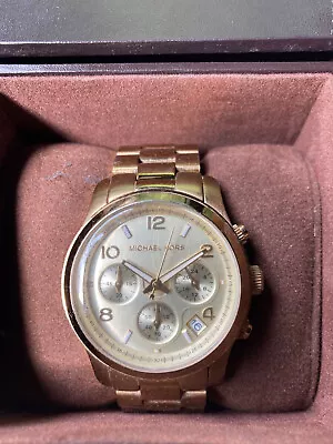 Michael Kors Watch 5055 Goldtone Preowned • $79