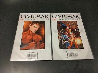 Lot 2 Issues Marvel Civil War Chronicles #2 3 • $6