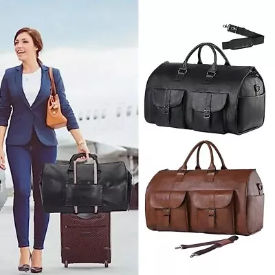 Garment Bag For Travel Convertible Carry On Bag Duffel  Bag For Work Travel • £39.99