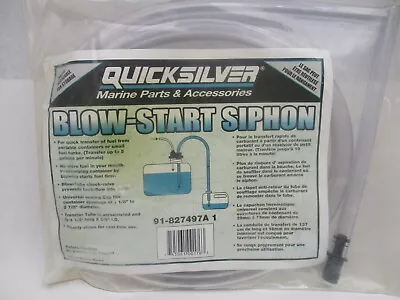 91-827497A1 Quicksilver Marine Fuel Tank Transfer Blow Start Siphon Hose Kit • $59.99