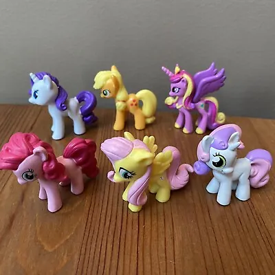 Miniature MY LITTLE PONY Figure Lot Of 6 Small Plastic Cake Toppers Mini Toys 2  • $5.79