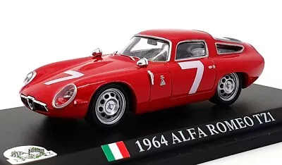 Del Prado 1/43 Scale Diecast DP20721 - 1964 Alfa Romeo TZ1 - #7 Red • $85.79