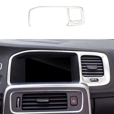 Silver Titanium Middle Console Navigation Panel Trim Fit For Volvo S60 2011-2018 • $26.39