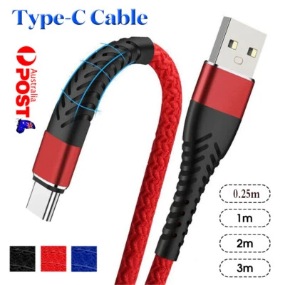 $4.38 • Buy Fast Charging Charge Type C USB C Cable For Samsung Galaxy S20 FE S10+ S21 Ultra