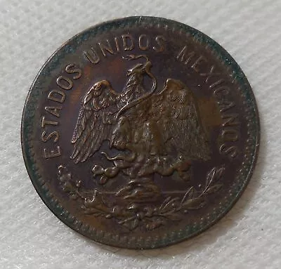 1920 Mexico 20 Centavos Bronze Coin =xf= Two Year Type • $59