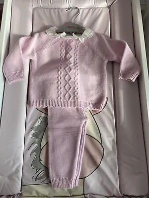 Baby Girl Matalan 2 Piece Knitted Pink Set • £12.50