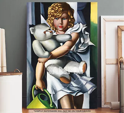 TAMARA De LEMPICKA ART DECO CANVAS PICTURE FRAMED ART DECO CANVAS WALL ART #10 • £24.99