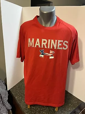 Under Armour Marine Corps Men's T-Shirt Polyester Large • $9