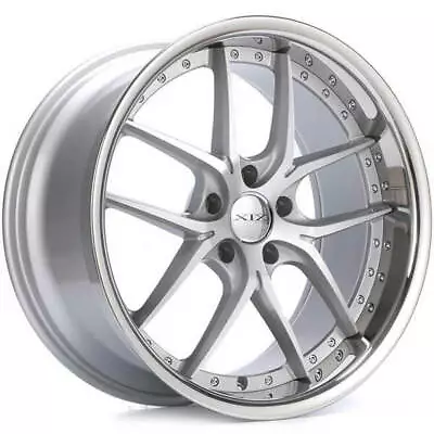 4ea 20  Staggered XIX Wheels X61 Silver Machined With SS Lip Rims (S2) • $1609