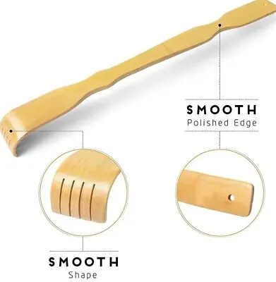 High Quality Natural Bamboo Back Scratcher Long Reach Pick Itch Relief Tool  • $6.50