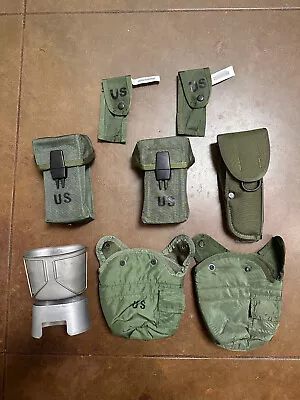 USGI US Army USMC ALICE LC2 Gear Canteen Cup Pistol Pouch M12 Holster Lot • $75