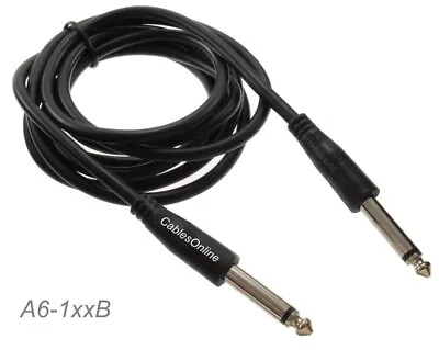 1/4  Mono TS Male To Male Shielded Instrument Pro Audio Cable [Multi-Length] • $7.95