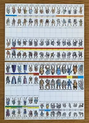 Middle Earth RPG MERP Full Set Stand Up Character Sheets ICE 1985 Games Workshop • £12.99