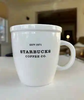 Vintage Large Starbucks Barista Mug 2001 Ceramic White 16oz Est 1971 • $10