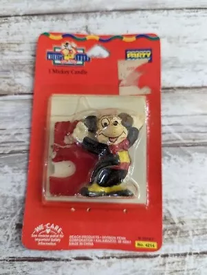 Vintage Mickey Mouse Numeral Candle Birthday Party Child Age 5 New  • $88.10