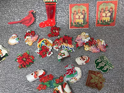 Approx 50 Vintage Gummed Christmas Seals Stickers Tags Unbranded 1950’s • $14.90