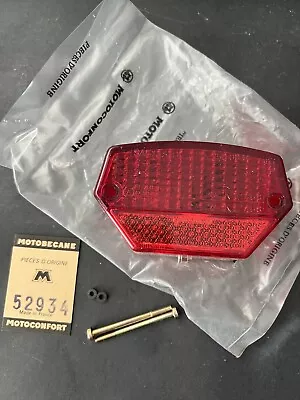 Motobecane Mobylette Moped Taillight Lense And Screws NIB For Model 50 • $22