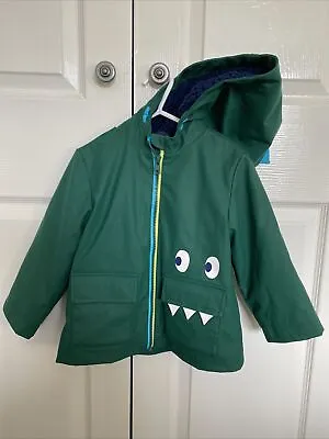 £0.99 • Buy Toddler Boys Coat Aged 2-3 Years M&S Green Dinosaur