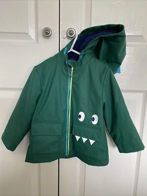 £0.99 • Buy Toddler Boys Coat Aged 2-3 Years M&S Green Dinosaur