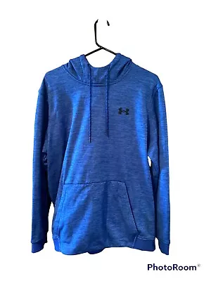 Under Armour ColdGear XL Extra Large Blue Shirt Cowl Neck Pullover Sweatshirt • $21