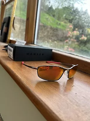Oakley Sunglasses Whisker Gunmetal W/ PRIZM Ruby Lenses • £140