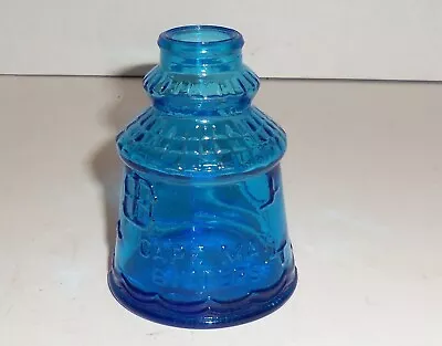 Vintage Wheaton NJ Cape May Bitters Bottle Blue Glass Lighthouse Shape • $5.97
