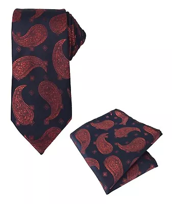 Boy Mens Dress Suit Paisley Tie & Hanky Sets For Weddings Formal Occasions • £5.99