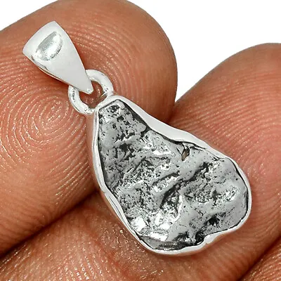 Natural Meteorite Campo Del Cielo 925 Sterling Silver Pendant Jewelry CP14610 • $7.05