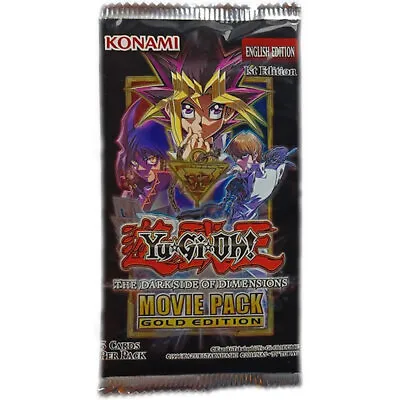 Yu-Gi-Oh! The Dark Side Of Dimensions Movie Pack Gold Edition Booster Pack • £8.95