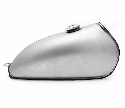 The Classic Thumper Gas Tank - Raw Steel - Cafe Racer Motorcycle Fuel Retro • $129.95