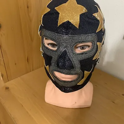 Wrestling Mask Handmade Costume Laces Tie Back Lucha Libre Cosplay Extreme Star • $70